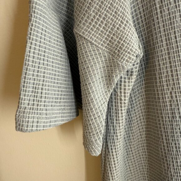 LC Lauren Conrad Midi Dress Gray Gauze‎ Look Women's Med See Notes - Picture 6 of 8